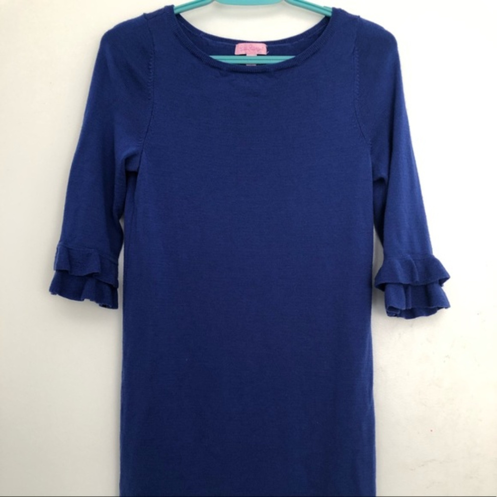 Cute Lilly Pulitzer Helena Dress Royal Blue